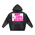 ART +++ LYFE/STYLE HOT PYNK HOODIEE