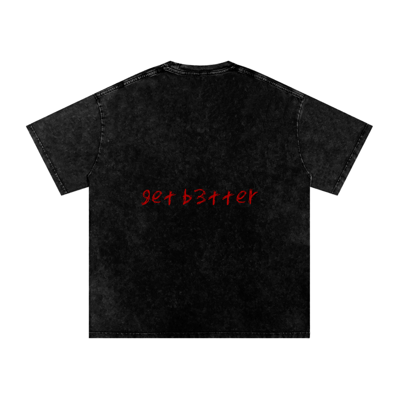 SNO' WASH'D OVRSIZ'D get b3tter sketched tee